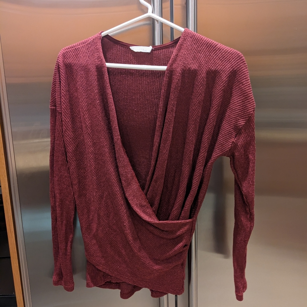 Surplice sweater